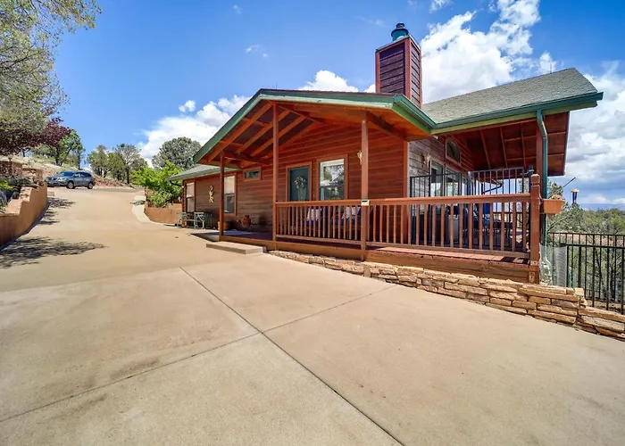 Fire Pit & Views: 'falconcrest' In Payson! Payson